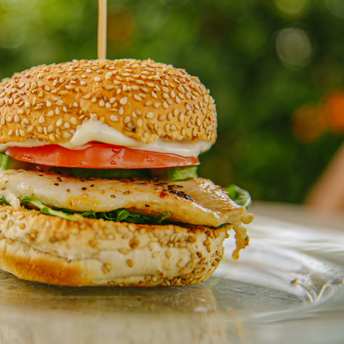 Grilled fish sandwich