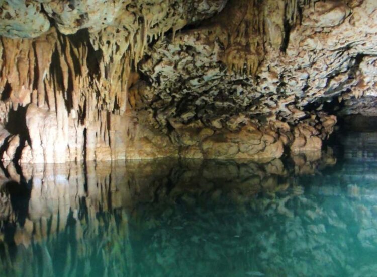 Cave filled with water